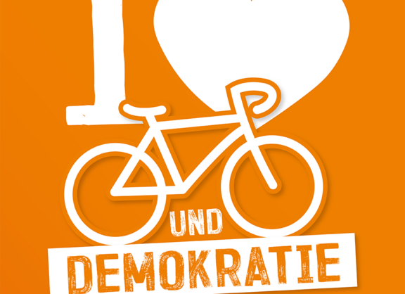 Logo I love Fahrrad und Demokratie