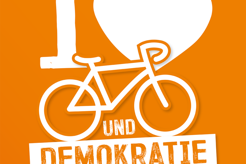 Logo I love Fahrrad und Demokratie