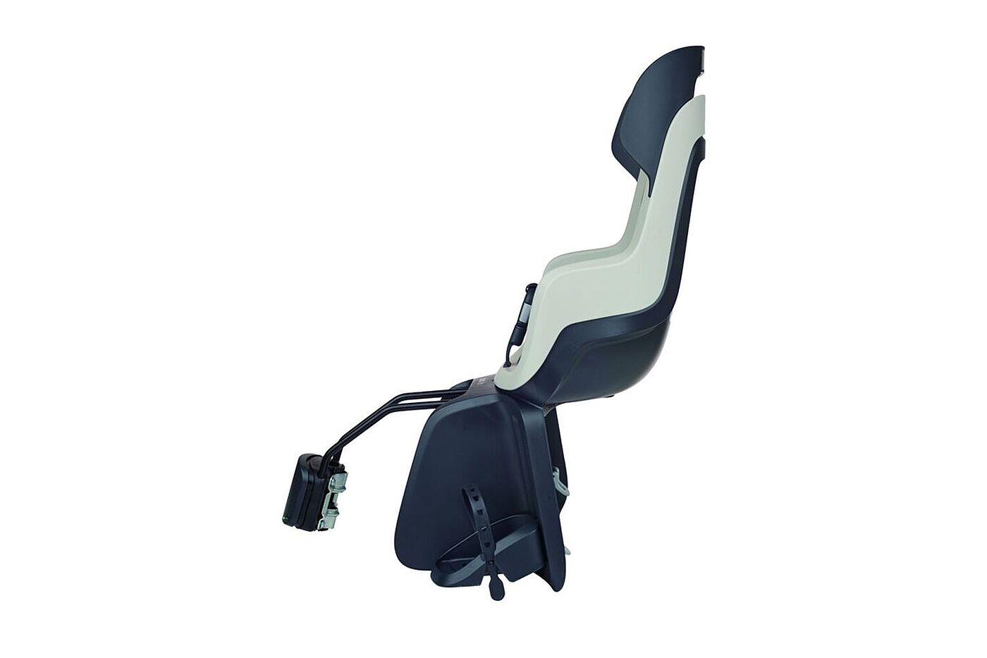 Kindersitz von Bobike für den Rahmenmontage. Freisteller eines Kindersitzes von Bobike für den Rahmenmontage.